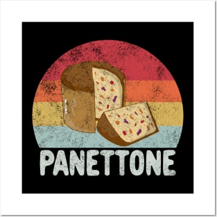 Retro Panettone Cake Gift Posters and Art